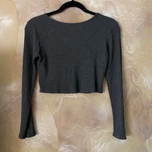 Long Sleeve fitted crop top